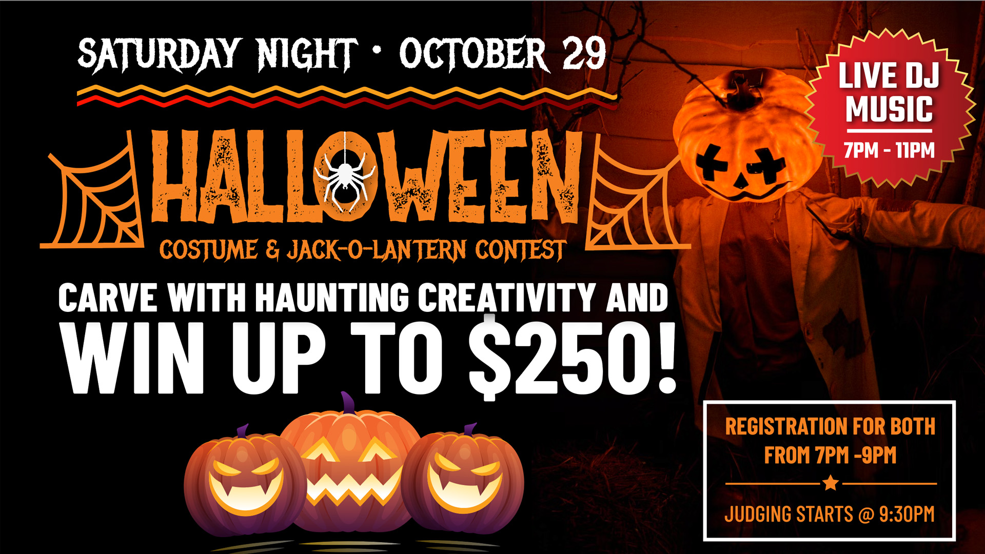 halloween jack-o-lantern contest